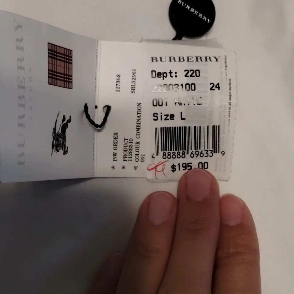 Burberry Asymmetrical Ivory Button-Up Shirt - Picture 11 of 11